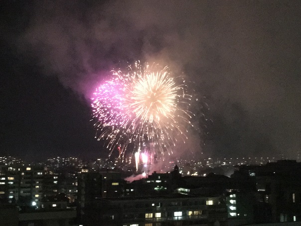 花火大会の花火の様子