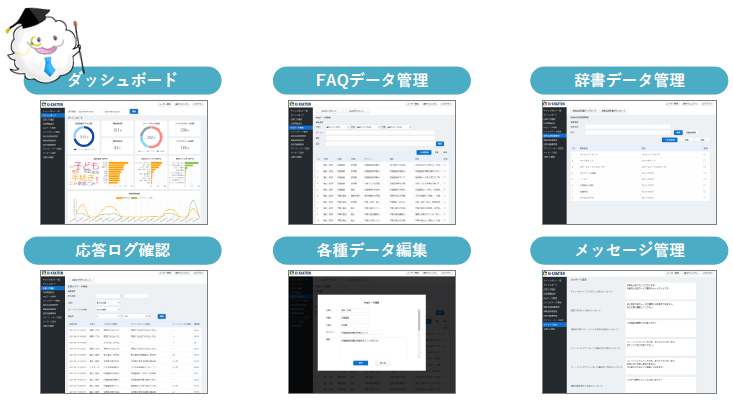 充実した管理機能